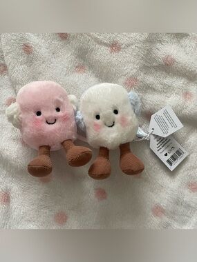 Jellycat Toastie Pink and White Marshmallows, brand new with tags